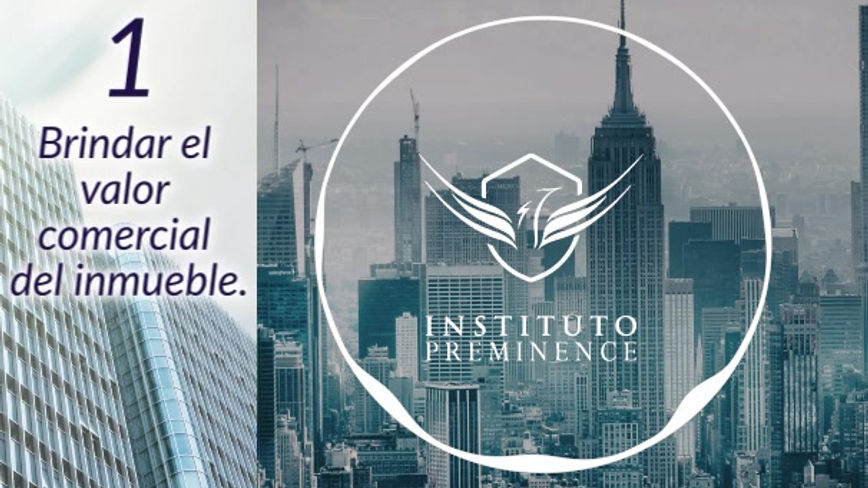 1. Brindar el valor comercial del inmueble.